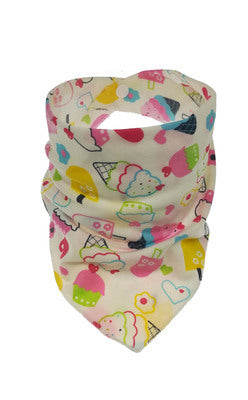 Cute Baby Bandana Bibs, Adjustable Snaps for Newborns & Toddlers Cotton Drool Bibs, Printed Baby Slabber