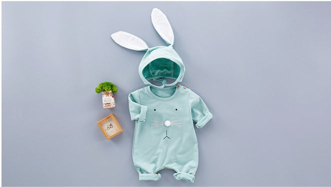 Newborn Easter Bunny Outfit, Baby Bunny Romper Set, Cute Infant Outfit with Rabbit Ear Hat