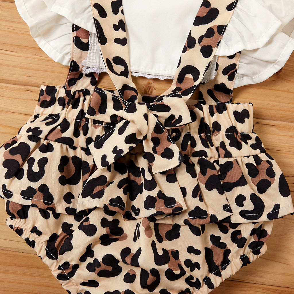 Baby Jumpsuit Leopard Print Girl Baby Romper