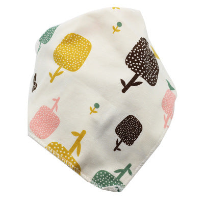 Cute Baby Bandana Bibs, Adjustable Snaps for Newborns & Toddlers Cotton Drool Bibs, Printed Baby Slabber