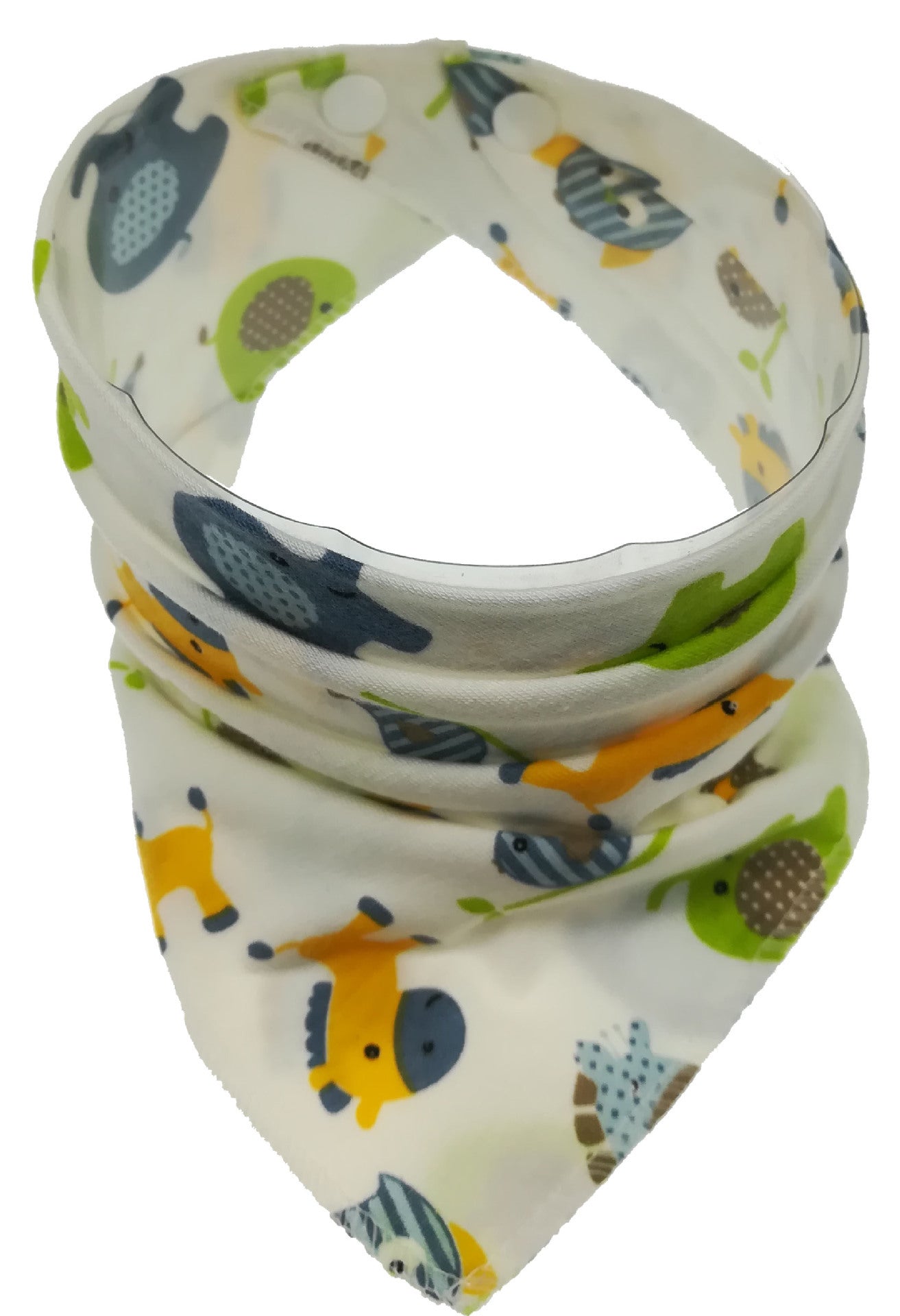 Cute Baby Bandana Bibs, Adjustable Snaps for Newborns & Toddlers Cotton Drool Bibs, Printed Baby Slabber