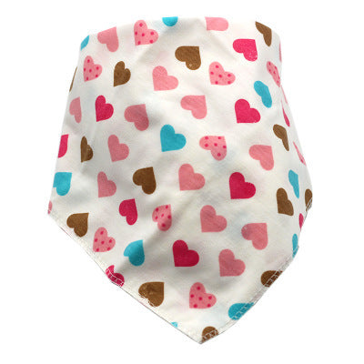 Cute Baby Bandana Bibs, Adjustable Snaps for Newborns & Toddlers Cotton Drool Bibs, Printed Baby Slabber