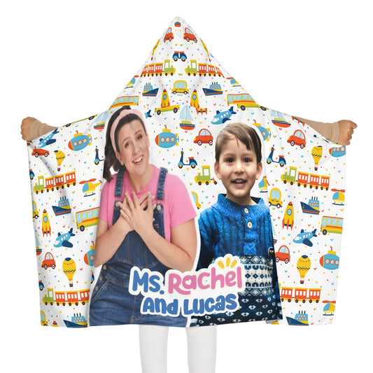 Personalized Kids Hooded Towel with Name & Photo, Custom Ms Rachel Bath Towel, Towels for Kids, Personalized Beach Towel