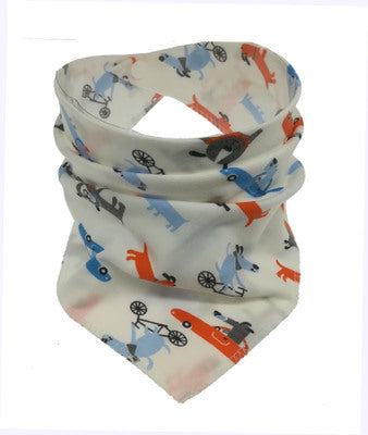 Cute Baby Bandana Bibs, Adjustable Snaps for Newborns & Toddlers Cotton Drool Bibs, Printed Baby Slabber