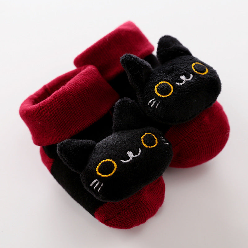 Cute Animals Soft Baby Anti-Slip Socks, Toddler Socks for Babies, Kids Socks for 10-36 months