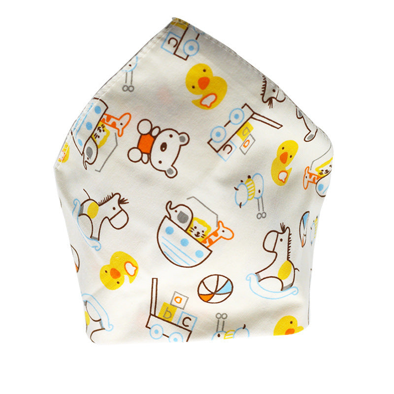 Cute Baby Bandana Bibs, Adjustable Snaps for Newborns & Toddlers Cotton Drool Bibs, Printed Baby Slabber