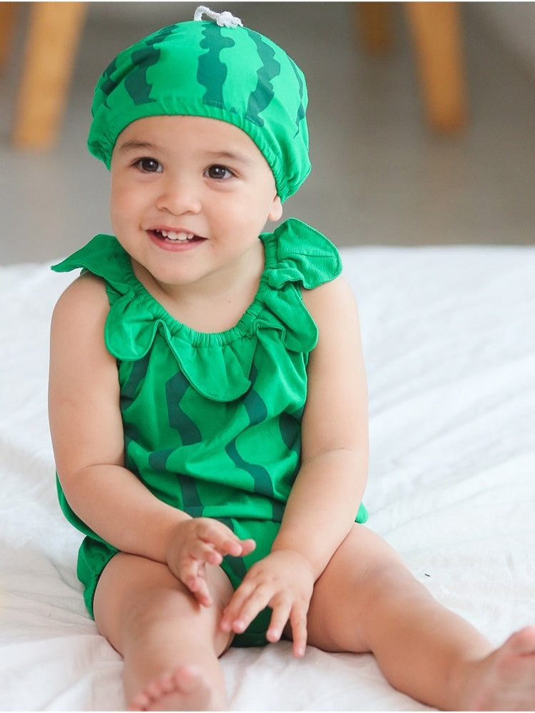 Baby bag fart clothes fruit romper