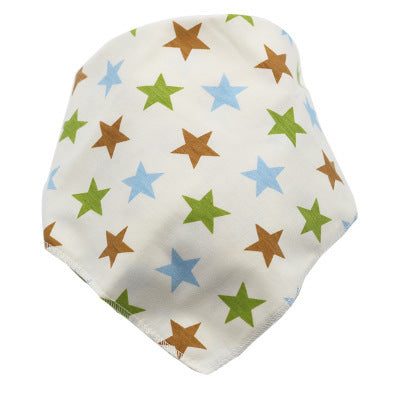 Cute Baby Bandana Bibs, Adjustable Snaps for Newborns & Toddlers Cotton Drool Bibs, Printed Baby Slabber