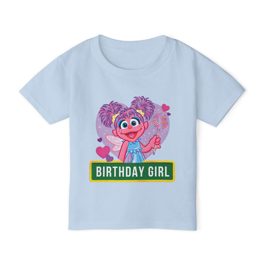Abby Cadabby Toddler T-Shirt - Sesame Street Birthday Girl Shirt, Cute Kids Party Tee