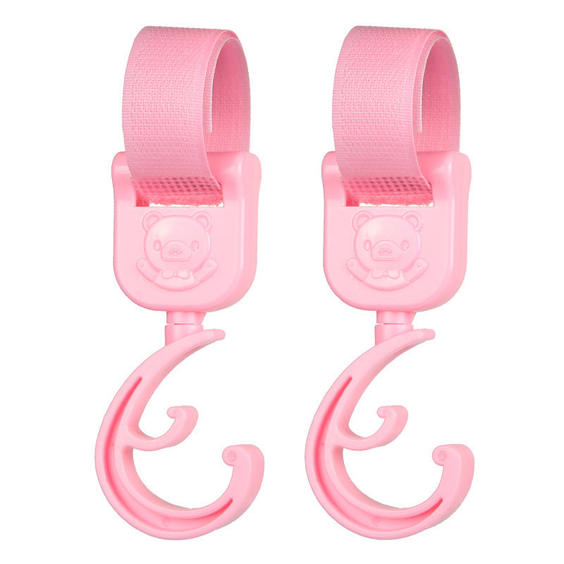 Baby Stroller Hooks 2PCS – Universal Stroller Clips for Diaper Bags, Heavy Duty Pram Hooks for Shopping & Travel Accessories