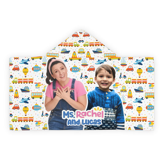 Personalized Kids Hooded Towel with Name & Photo, Custom Ms Rachel Bath Towel, Towels for Kids, Personalized Beach Towel