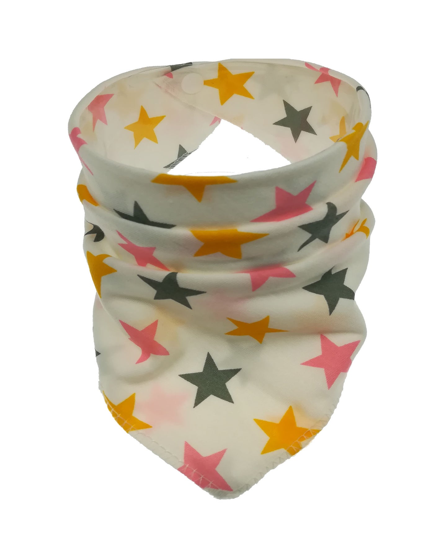 Cute Baby Bandana Bibs, Adjustable Snaps for Newborns & Toddlers Cotton Drool Bibs, Printed Baby Slabber