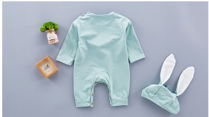 Newborn Easter Bunny Outfit, Baby Bunny Romper Set, Cute Infant Outfit with Rabbit Ear Hat