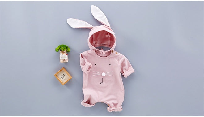Newborn Easter Bunny Outfit, Baby Bunny Romper Set, Cute Infant Outfit with Rabbit Ear Hat