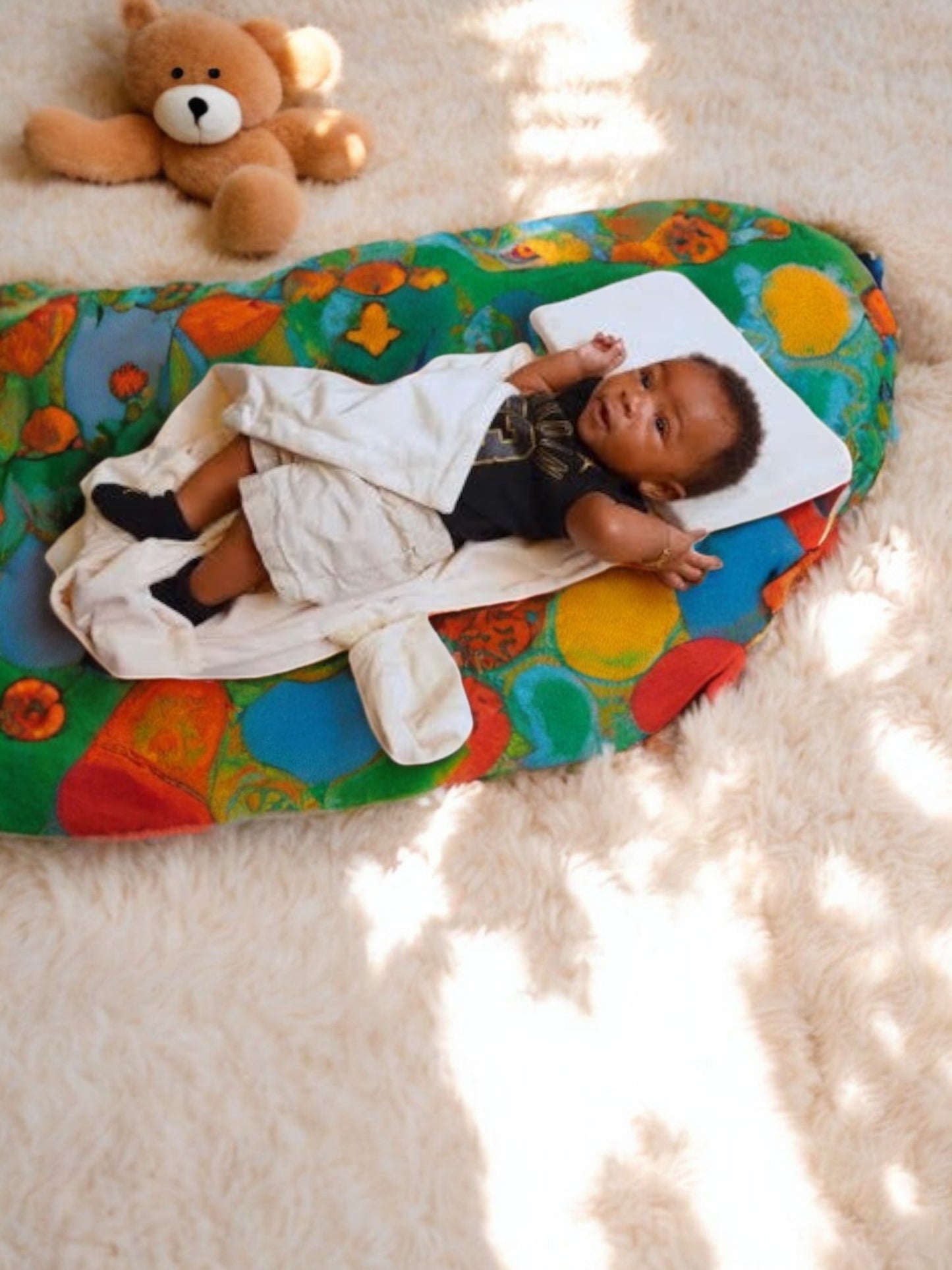 Tender Arm Sleeve - Soft Baby Holding Support Pillow & Multi-Use Minky Blanket for Newborns & Toddlers (0–5 Years)