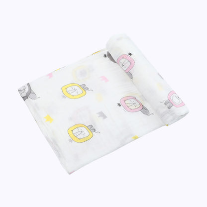 Newborn Bamboo Cotton Swaddle Blanket | Double-Layer Gauze Wrap for Babies (0–2Y)