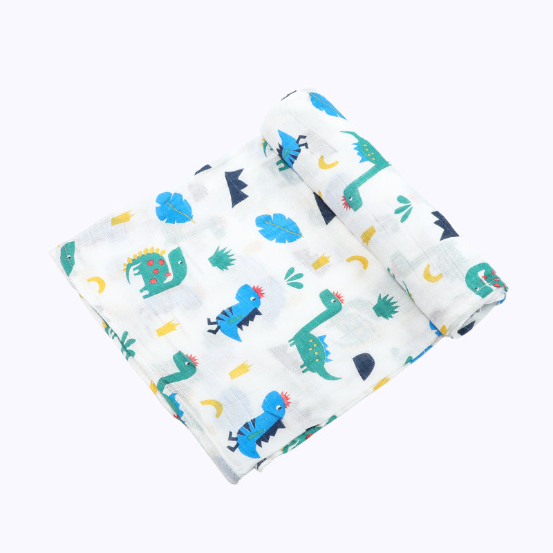 Newborn Bamboo Cotton Swaddle Blanket | Double-Layer Gauze Wrap for Babies (0–2Y)