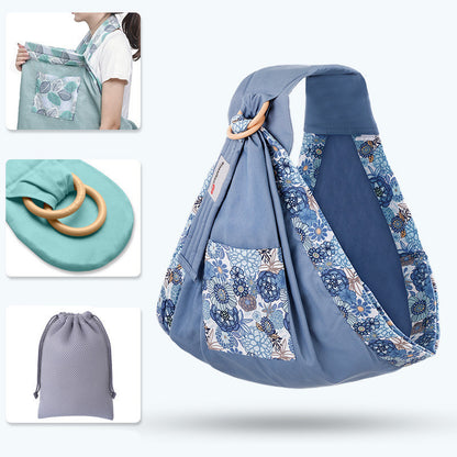 Baby Wrap Carrier Sling – Adjustable Infant Carrier for Newborn to Toddler, Soft Breathable Cotton Baby Sling for Breastfeeding & Hands-Free Carry