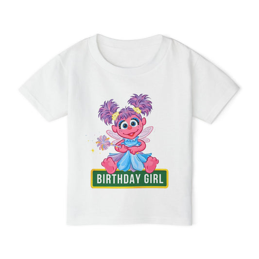 Birthday Girl Toddler T-Shirt – Cute Fairy Cartoon Kids Party Tee, Girls Birthday Outfit & Baby Shower Gift