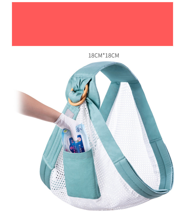 Baby Wrap Carrier Sling – Adjustable Infant Carrier for Newborn to Toddler, Soft Breathable Cotton Baby Sling for Breastfeeding & Hands-Free Carry