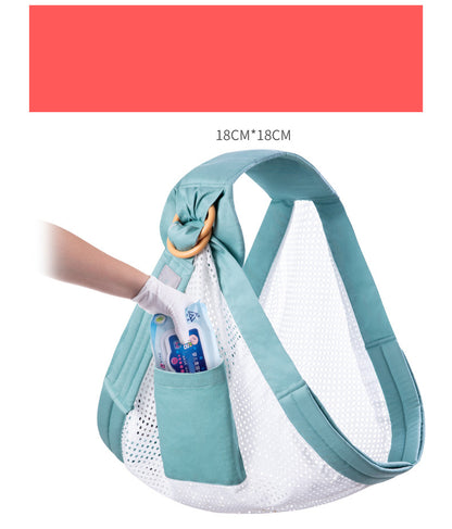 Baby Wrap Carrier Sling – Adjustable Infant Carrier for Newborn to Toddler, Soft Breathable Cotton Baby Sling for Breastfeeding & Hands-Free Carry