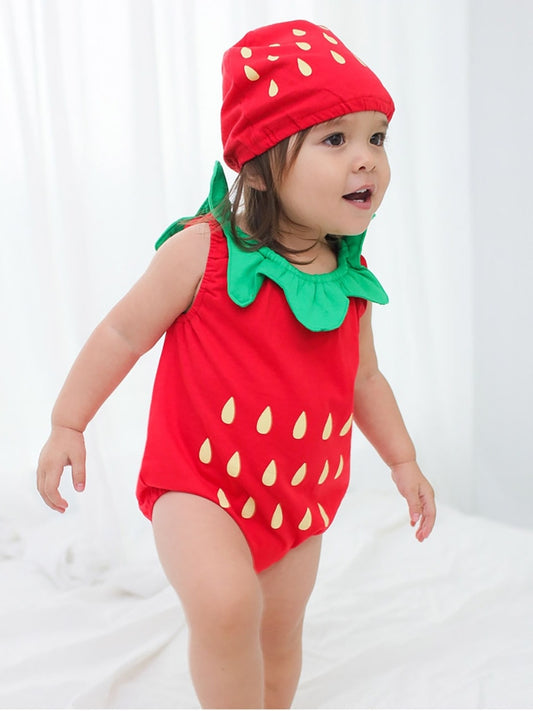Baby bag fart clothes fruit romper