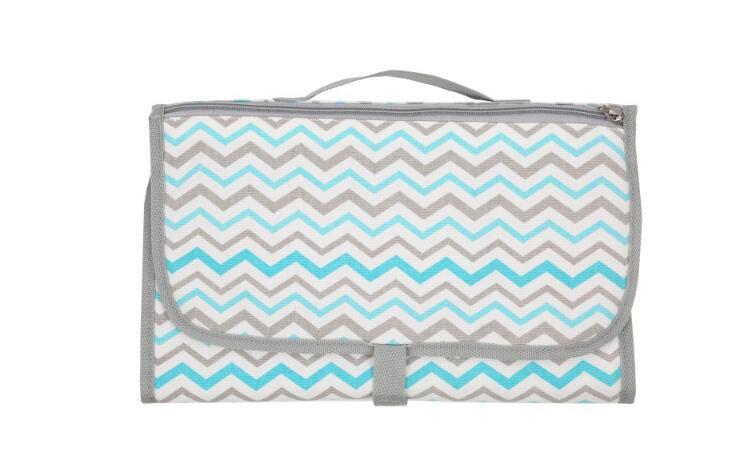 Portable Baby Diaper Changing Pad with Storage – Foldable Waterproof Travel Changing Mat, Compact Nappy Clutch for Newborn & Toddler