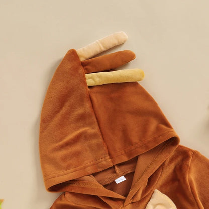 Romper Thanksgiving Chicken Shape Cute Style Baby Jumpsuits