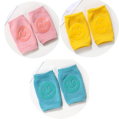 Baby Knee Pads & Non-Slip Socks – Crawling Safety Pads for Toddlers, Cotton Anti-Slip Baby Leg Protectors