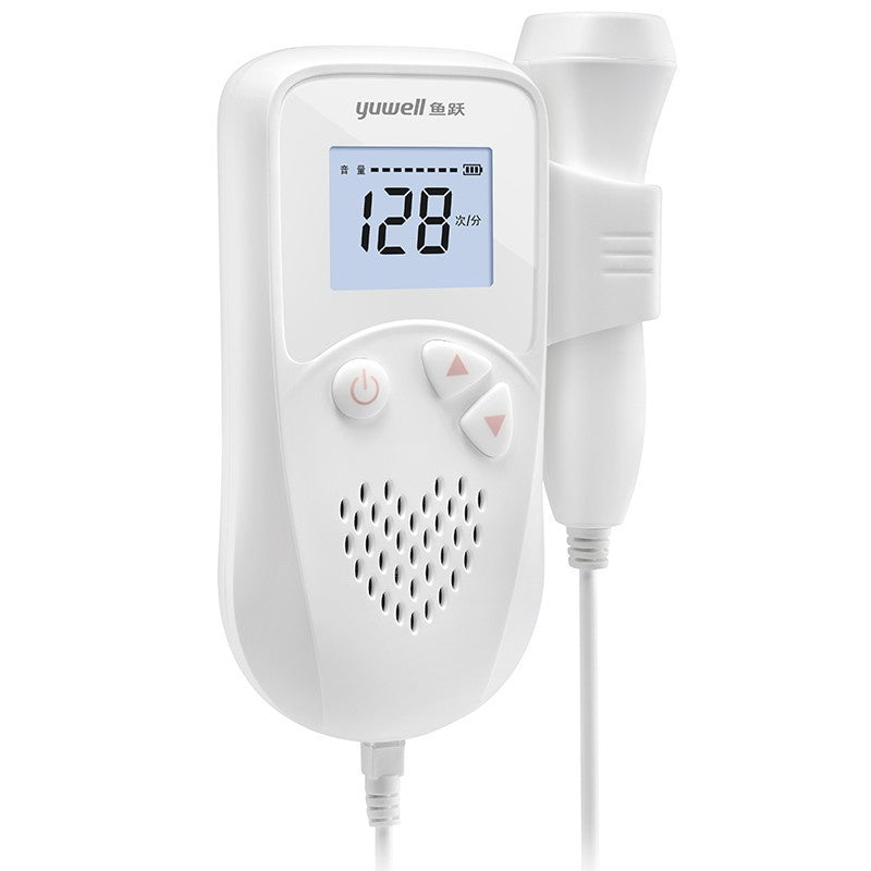Fetal Heart Rate Monitor for Home Use – Pregnancy Baby Heartbeat Detector, Digital LCD Fetal Doppler, Safe & Easy 12–40 Weeks