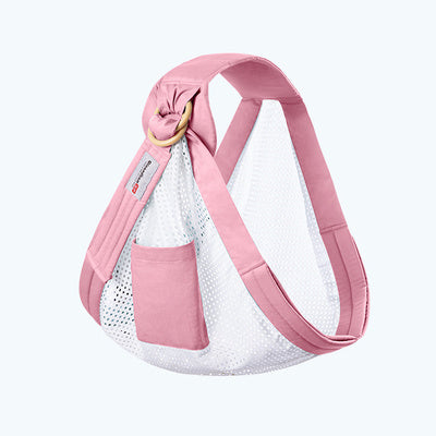 Baby Wrap Carrier Sling – Adjustable Infant Carrier for Newborn to Toddler, Soft Breathable Cotton Baby Sling for Breastfeeding & Hands-Free Carry