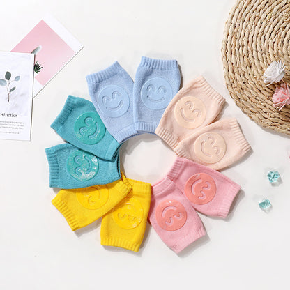 Baby Knee Pads & Non-Slip Socks – Crawling Safety Pads for Toddlers, Cotton Anti-Slip Baby Leg Protectors