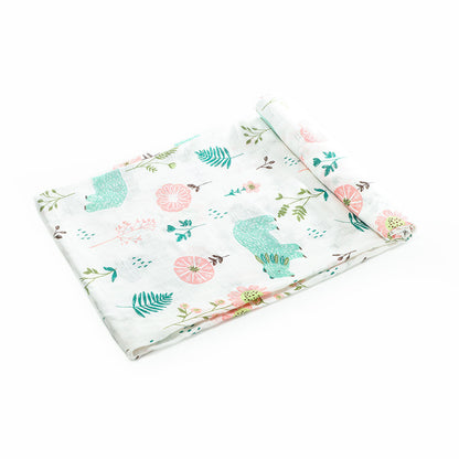 Newborn Bamboo Cotton Swaddle Blanket | Double-Layer Gauze Wrap for Babies (0–2Y)