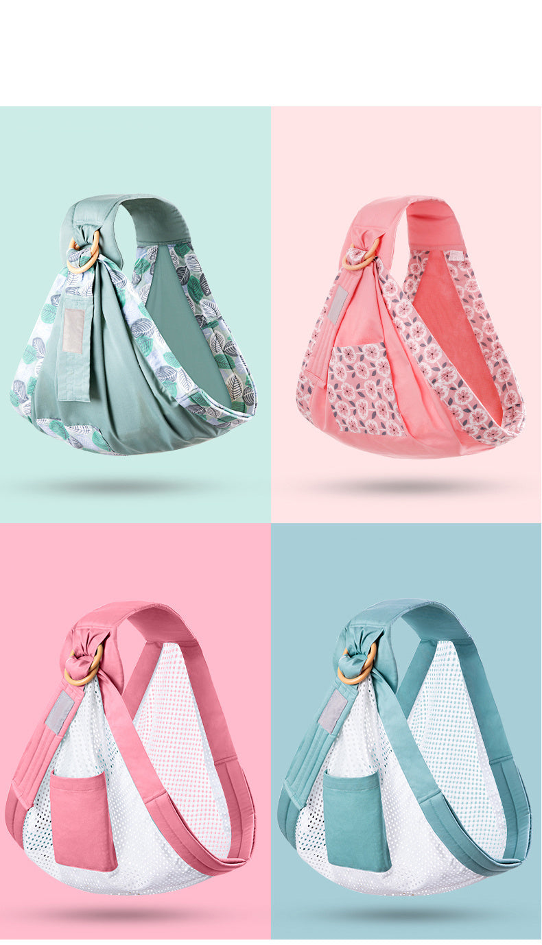 Baby Wrap Carrier Sling – Adjustable Infant Carrier for Newborn to Toddler, Soft Breathable Cotton Baby Sling for Breastfeeding & Hands-Free Carry