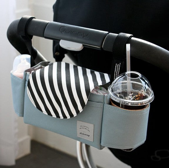 Baby Stroller Organizer Bag – Universal Stroller Storage with Cup Holder, Diaper Bag for Pram, Pushchair & Travel Essentials
