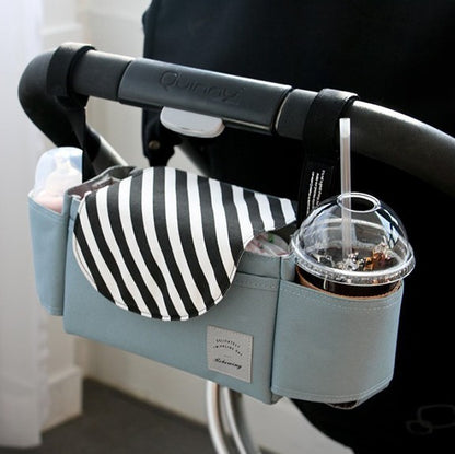 Baby Stroller Organizer Bag – Universal Stroller Storage with Cup Holder, Diaper Bag for Pram, Pushchair & Travel Essentials