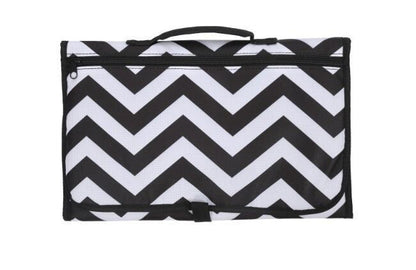 Portable Baby Diaper Changing Pad with Storage – Foldable Waterproof Travel Changing Mat, Compact Nappy Clutch for Newborn & Toddler