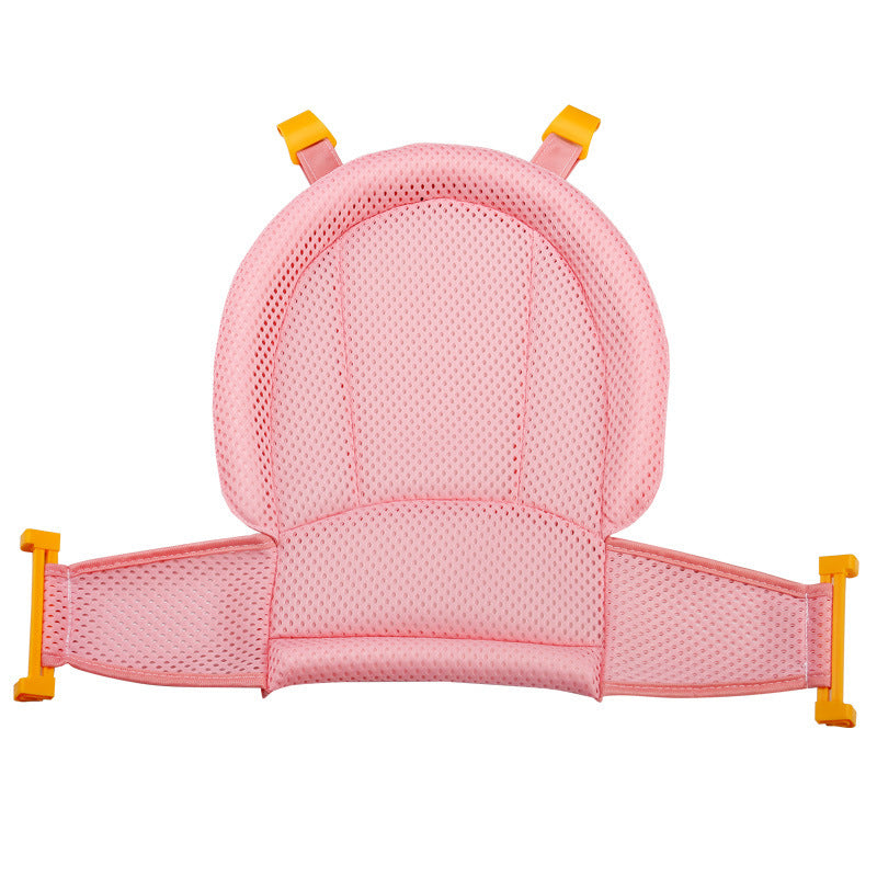 Baby Bath Support Seat – Newborn Bath Cushion Anti-Slip Floating Bath Pillow for Infant Tub, Soft Mesh Baby Bath Lounger