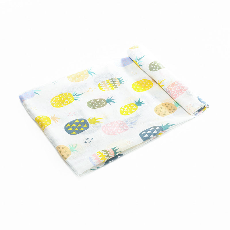 Newborn Bamboo Cotton Swaddle Blanket | Double-Layer Gauze Wrap for Babies (0–2Y)