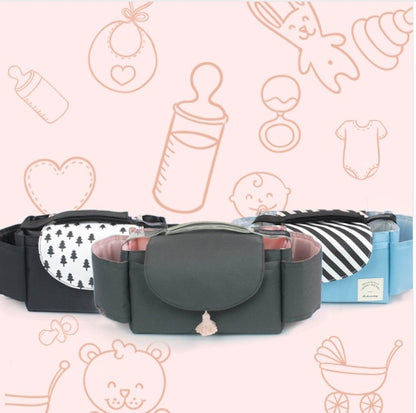 Baby Stroller Organizer Bag – Universal Stroller Storage with Cup Holder, Diaper Bag for Pram, Pushchair & Travel Essentials