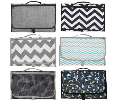 Portable Baby Diaper Changing Pad with Storage – Foldable Waterproof Travel Changing Mat, Compact Nappy Clutch for Newborn & Toddler