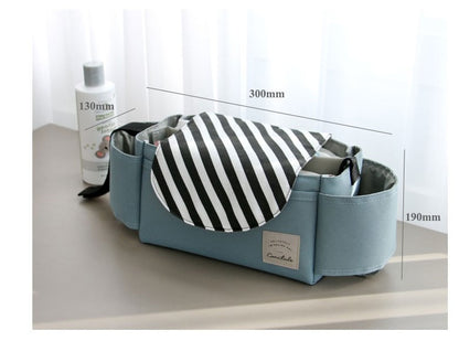 Baby Stroller Organizer Bag – Universal Stroller Storage with Cup Holder, Diaper Bag for Pram, Pushchair & Travel Essentials
