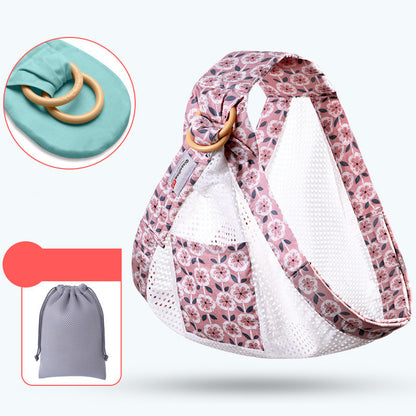 Baby Wrap Carrier Sling – Adjustable Infant Carrier for Newborn to Toddler, Soft Breathable Cotton Baby Sling for Breastfeeding & Hands-Free Carry