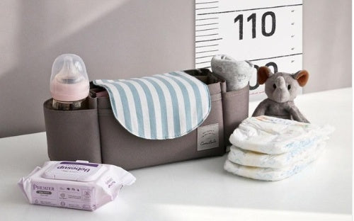 Baby Stroller Organizer Bag – Universal Stroller Storage with Cup Holder, Diaper Bag for Pram, Pushchair & Travel Essentials