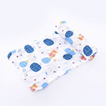 Newborn Bamboo Cotton Swaddle Blanket | Double-Layer Gauze Wrap for Babies (0–2Y)