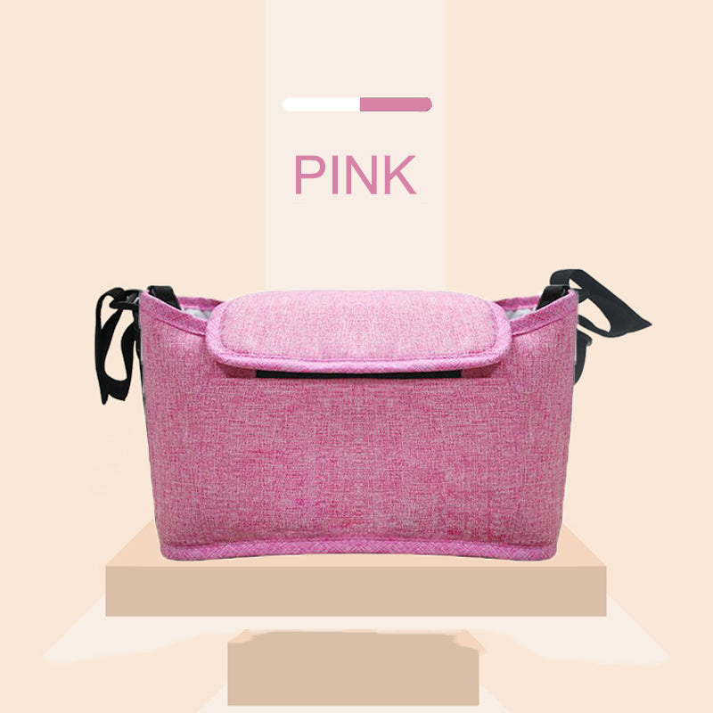 Universal Baby Stroller Organizer Bag with Cup Holder & Winter Cover – Waterproof Pram Storage, Insulated Bottle Holder for Travel & All Seasons