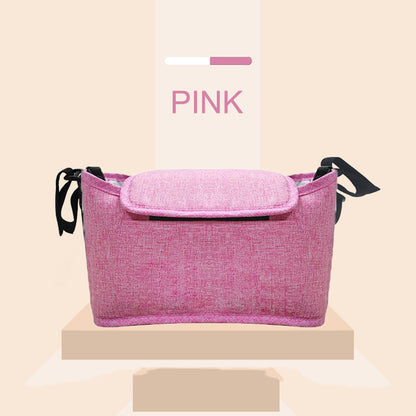 Universal Baby Stroller Organizer Bag with Cup Holder & Winter Cover – Waterproof Pram Storage, Insulated Bottle Holder for Travel & All Seasons