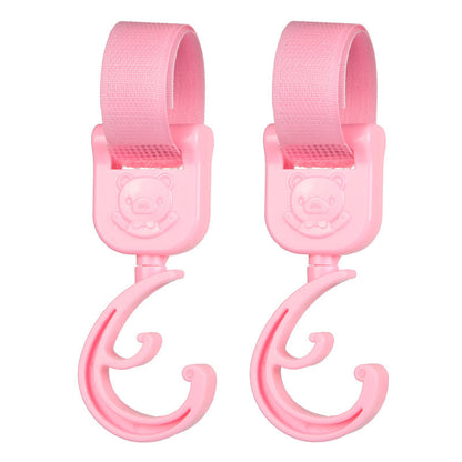 Baby Stroller Hooks 2PCS – Universal Stroller Clips for Diaper Bags, Heavy Duty Pram Hooks for Shopping & Travel Accessories