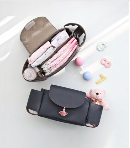 Baby Stroller Organizer Bag – Universal Stroller Storage with Cup Holder, Diaper Bag for Pram, Pushchair & Travel Essentials