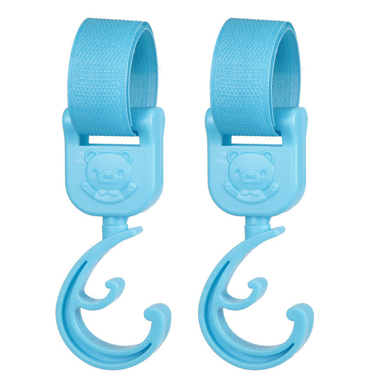 Baby Stroller Hooks 2PCS – Universal Stroller Clips for Diaper Bags, Heavy Duty Pram Hooks for Shopping & Travel Accessories
